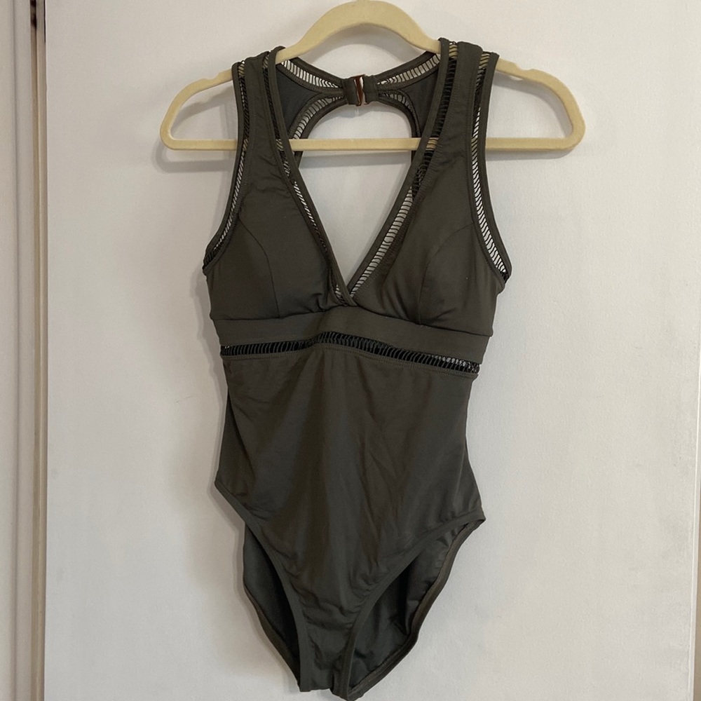 Michael Kors forest green one price swim suit